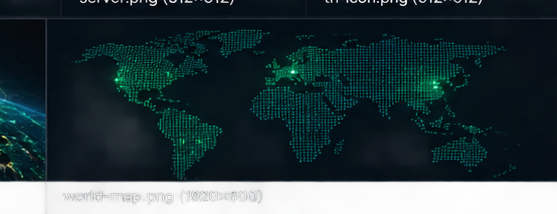 Global network map